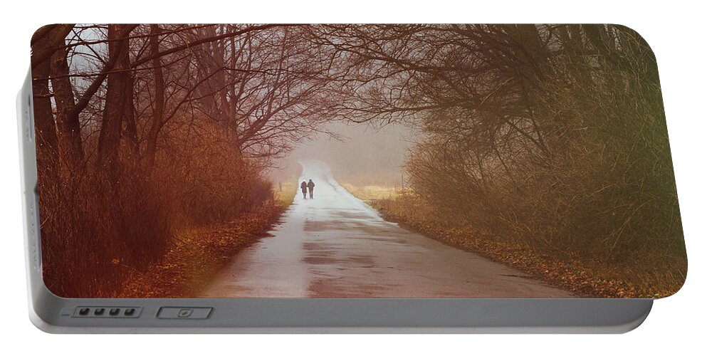 Winter Portable Battery Charger featuring the photograph A Winter's Walk by Pati Photography