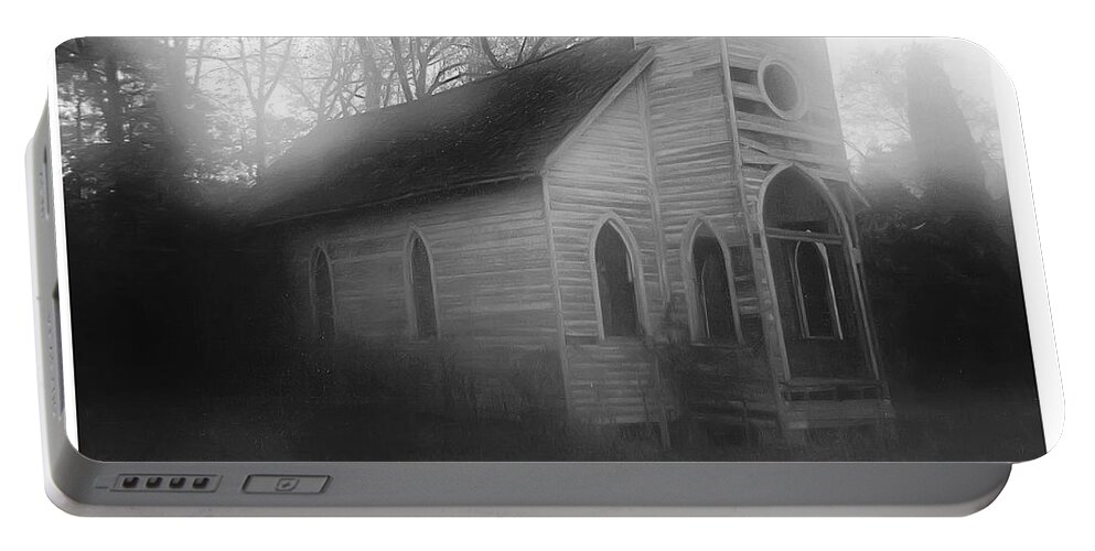 2d Portable Battery Charger featuring the photograph Abandoned Church by Brian Wallace