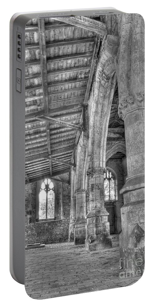 Church Portable Battery Charger featuring the photograph Abandoned faith by Steev Stamford