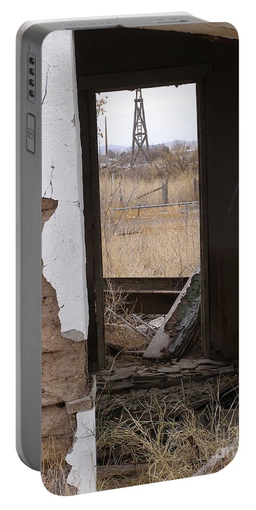 Lela Becker Portable Battery Charger featuring the photograph Abandoned in Texas by LeLa Becker