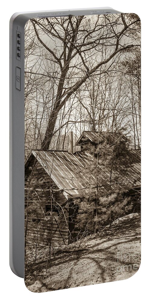 Sap Portable Battery Charger featuring the photograph Abandoned Sap House by Alana Ranney