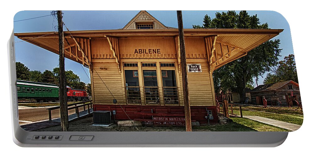 Abilene Portable Battery Charger featuring the photograph Abilene Station by Mary Jo Allen
