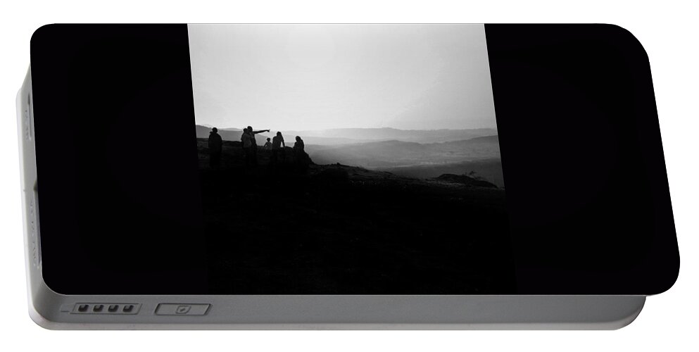 Mountain Portable Battery Charger featuring the photograph Above Pune, India by Aleck Cartwright