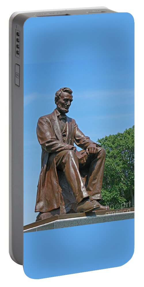 Abraham Lincoln Portable Battery Charger featuring the photograph Abraham Lincoln by Ann Horn