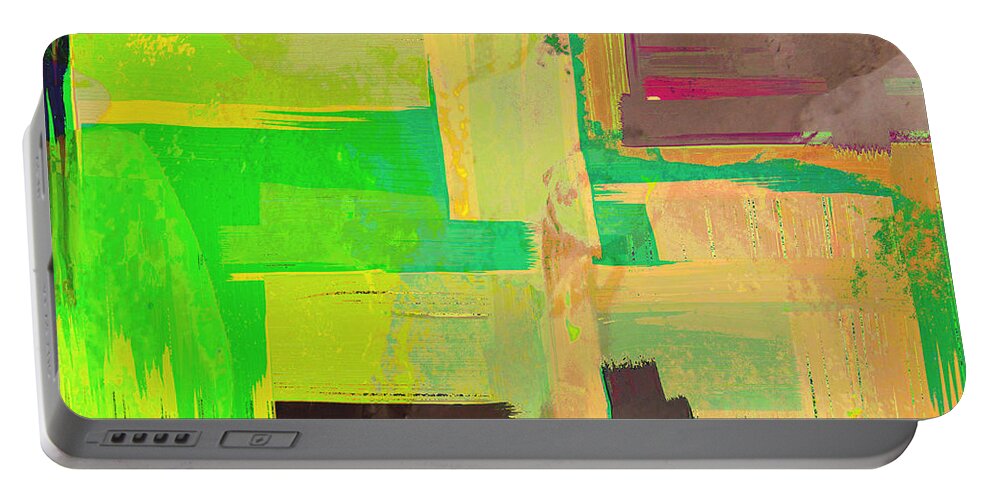 Abstract Art Portable Battery Charger featuring the digital art Abstract 9 by Kae Cheatham