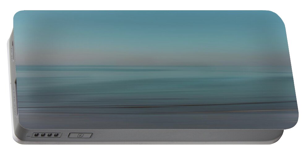Abstract Portable Battery Charger featuring the photograph Abstract Blurred Motion Seascape by Ikon Ikon Images