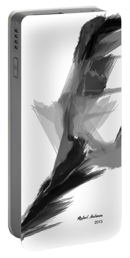 Sketches Portable Battery Charger featuring the digital art Abstract Dance by Rafael Salazar
