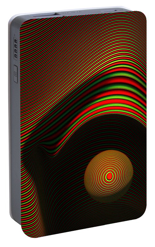 Eye Portable Battery Charger featuring the digital art Abstract eye by Johan Swanepoel