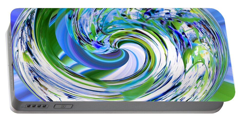 Abstract Reflections Portable Battery Charger featuring the photograph Abstract Reflections Digital Art #3 by Robyn King