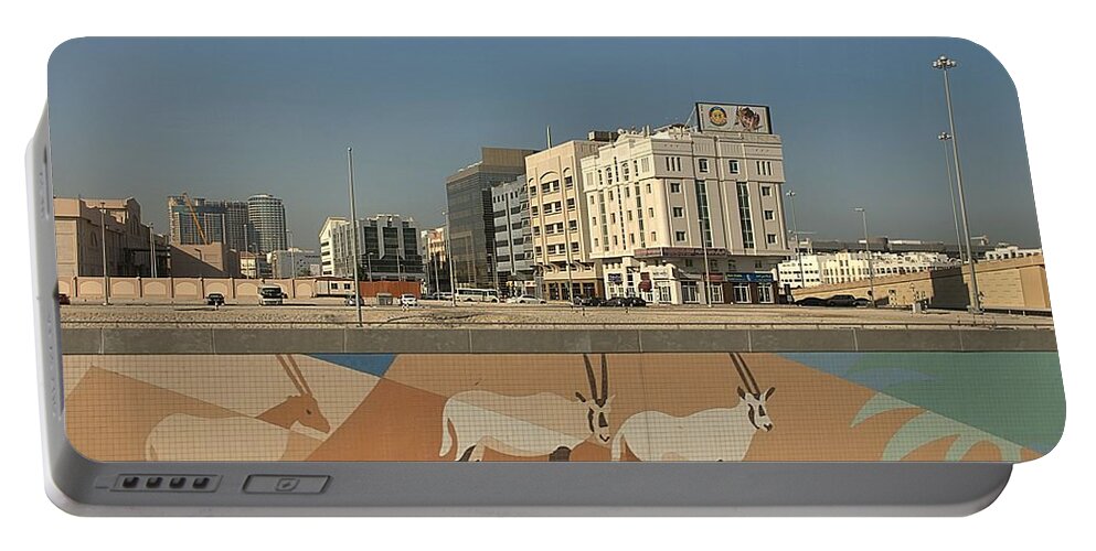 Abu Dhabi Portable Battery Charger featuring the photograph Abu Dhabi Outskirts by Steven Richman