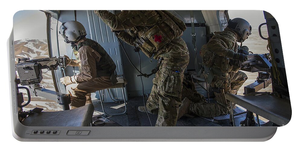 Afghanistan Portable Battery Charger featuring the photograph Afghan Air Force Members by Stocktrek Images