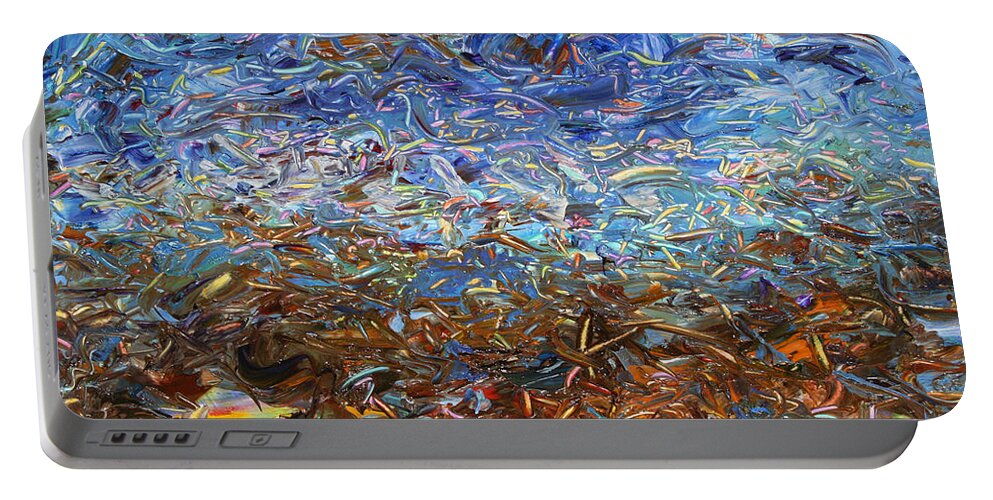 Landscape Portable Battery Charger featuring the painting After a Rain by James W Johnson