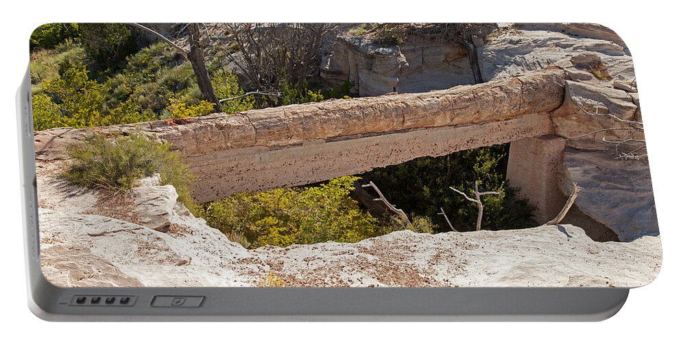 Agate Bridge Portable Battery Charger featuring the photograph Agate Bridge Petrified Forest National Park by Fred Stearns