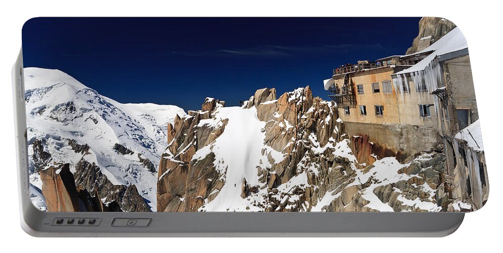 Aiguille Du Midi Portable Battery Charger featuring the photograph Aiguille du Midi - Mont Blanc Massif by Antonio Scarpi