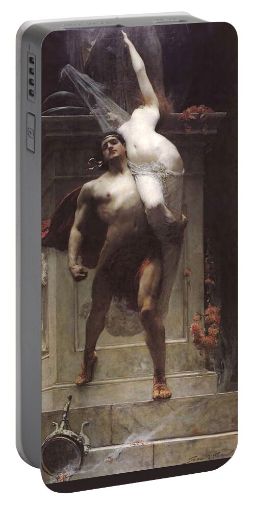 Solomon Joseph Portable Battery Charger featuring the painting Ajax and Cassandra by Solomon Joseph Solomon