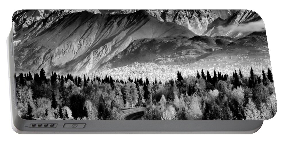 Mountains Portable Battery Charger featuring the photograph Alaskan Mountains by KATIE Vigil