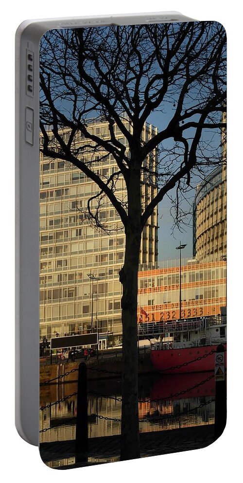 Liverpool City Portable Battery Charger featuring the photograph Albert Dock View by Joan-Violet Stretch