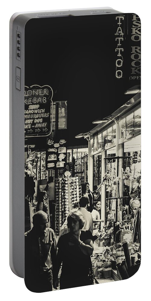 Marco Oliveira Portable Battery Charger featuring the photograph Albufeira Street Series - Tattoo by Marco Oliveira