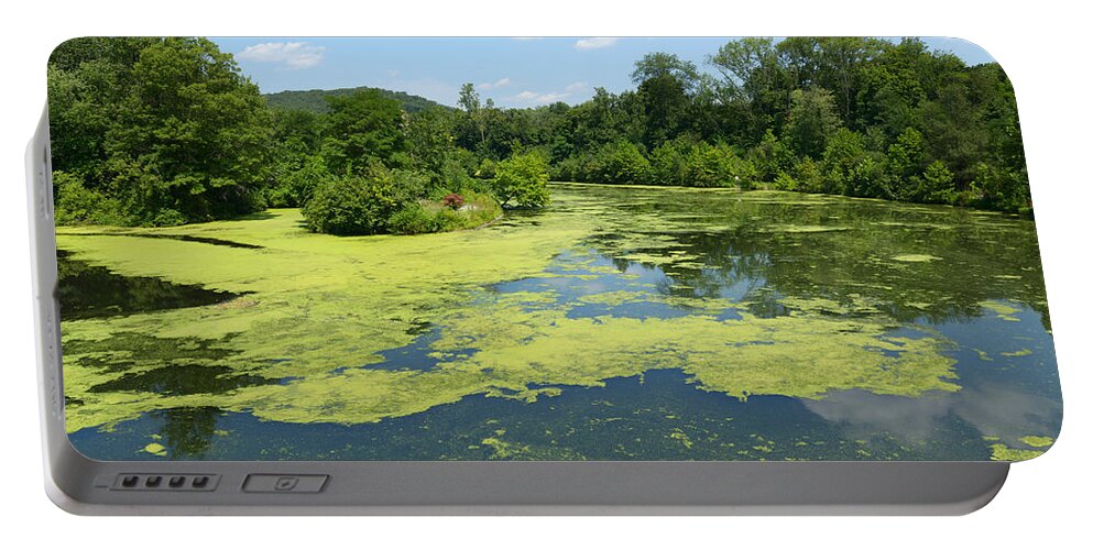 Algae Portable Battery Charger featuring the photograph Algae Bloom by Martin Shields