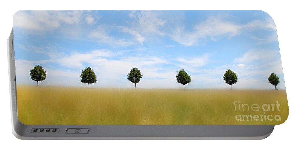 Alley Portable Battery Charger featuring the photograph Allee 03 by Hannes Cmarits