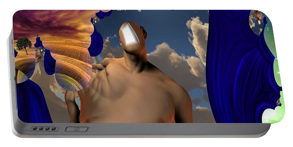Story Portable Battery Charger featuring the digital art Allegory by Bruce Rolff