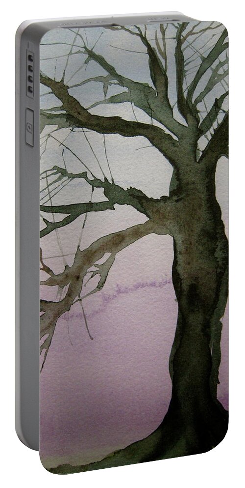 Tree Portable Battery Charger featuring the painting Almost Spring by Beverley Harper Tinsley