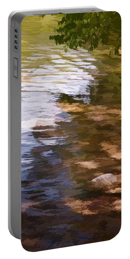 Beach Portable Battery Charger featuring the photograph Along the Shore by Phyllis Meinke