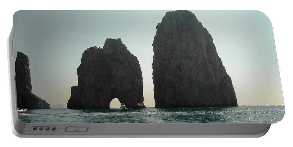 Amalfi Coast Portable Battery Charger featuring the photograph Amalfi Horizon by Lisa Kilby