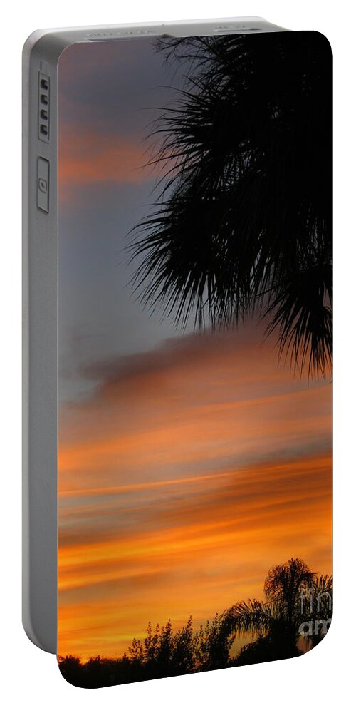 Sunrise Portable Battery Charger featuring the photograph Amazing Sunrise in Florida by Oksana Semenchenko