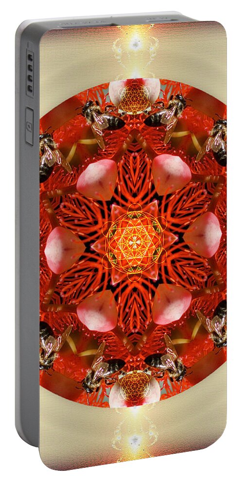 Mandala Portable Battery Charger featuring the photograph Ambrosia by Alicia Kent