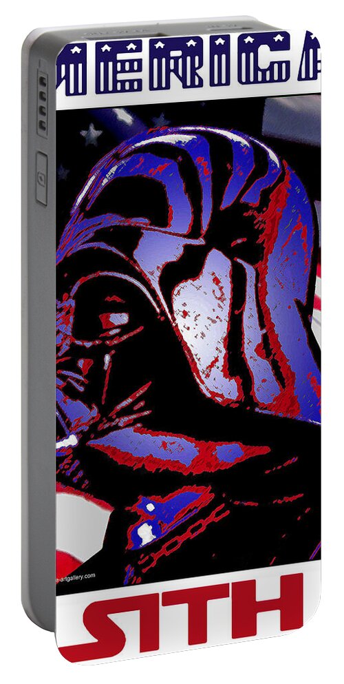Dale Loos Portable Battery Charger featuring the digital art American Sith by Dale Loos Jr