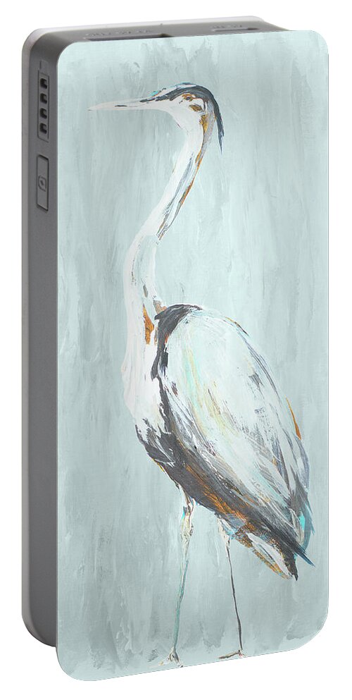 Among Portable Battery Charger featuring the painting Among The Blue I by South Social D