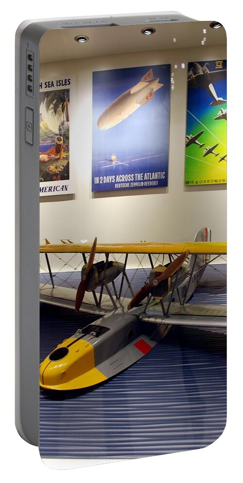 Aviation Portable Battery Charger featuring the photograph Amphibious Plane and Era Posters by Kenny Glover