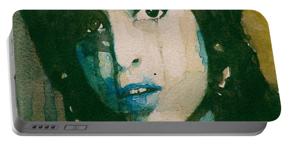 Amy Winehouse Portable Battery Charger featuring the painting Amy by Paul Lovering