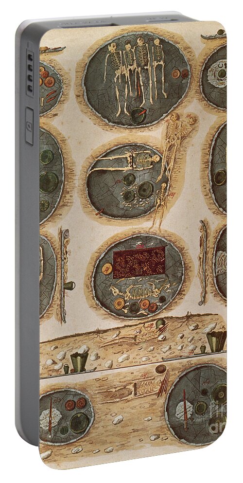 Science Portable Battery Charger featuring the photograph Ancient Celtic Cemetery Hallstatt by Science Source