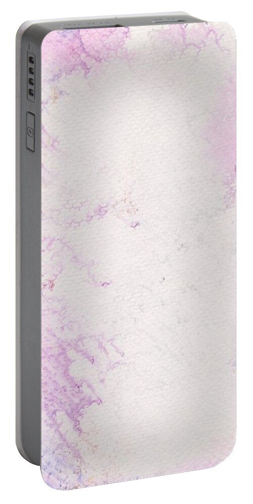 Angel Kissed Abstract Portable Battery Charger featuring the painting Angel Kissed Abstract by Barbara St Jean