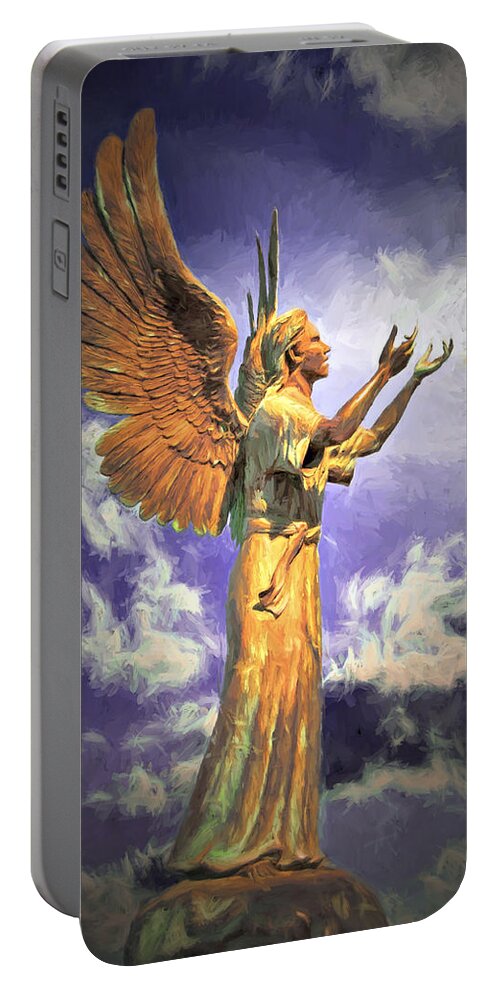 Angel Portable Battery Charger featuring the photograph Angel of Hope by Maria Coulson