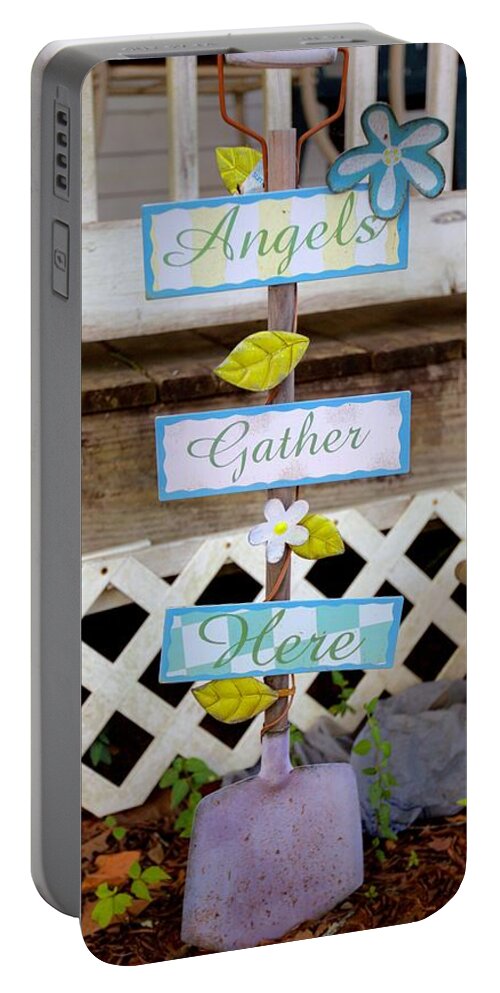 6051 Portable Battery Charger featuring the photograph Angels Gather Here by Gordon Elwell
