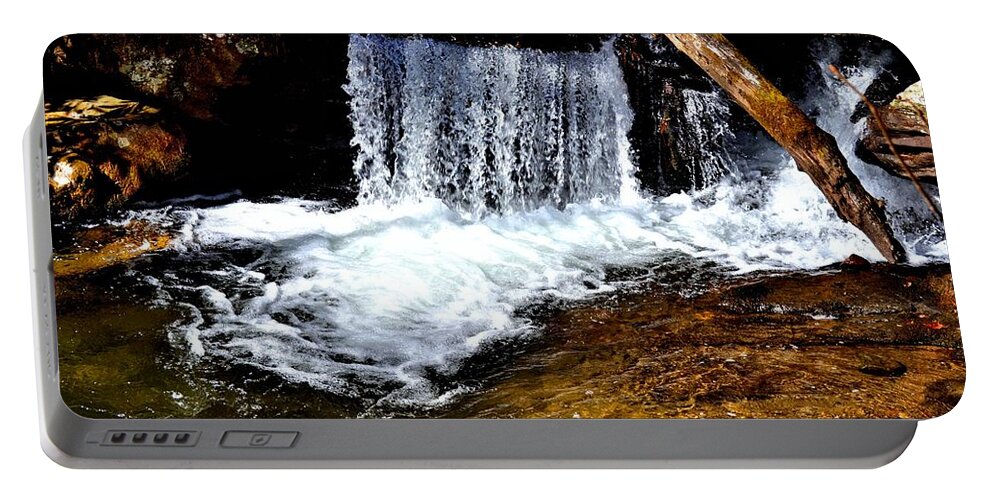 Anna Ruby Falls Portable Battery Charger featuring the photograph Anna Ruby Falls V by Tara Potts