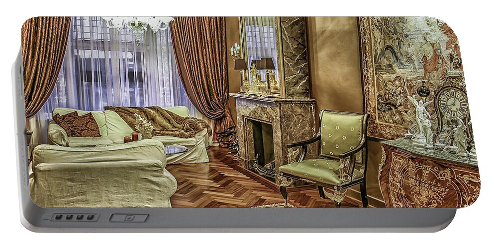 House Portable Battery Charger featuring the photograph Antique interior by Patricia Hofmeester