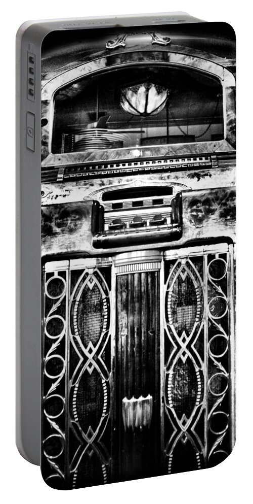Juke Box Portable Battery Charger featuring the photograph Antique Ipod by Sally Bauer