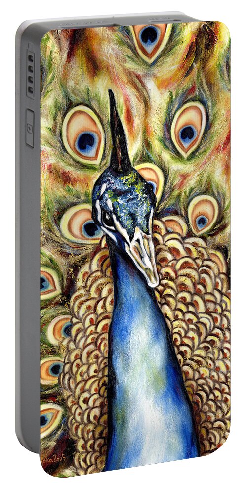 Bird Portable Battery Charger featuring the painting Applause by Hiroko Sakai