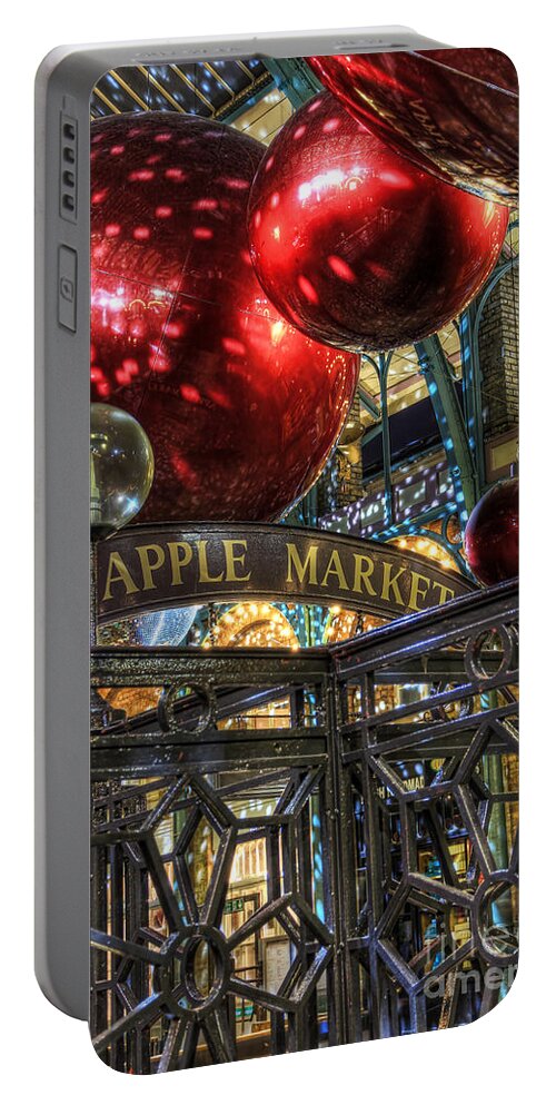 Covent Garden Portable Battery Charger featuring the photograph Apple Market by Jasna Buncic