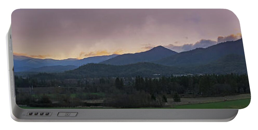 Applegate Valley Portable Battery Charger featuring the photograph Applegate Valley SE Winter Evening by Mick Anderson