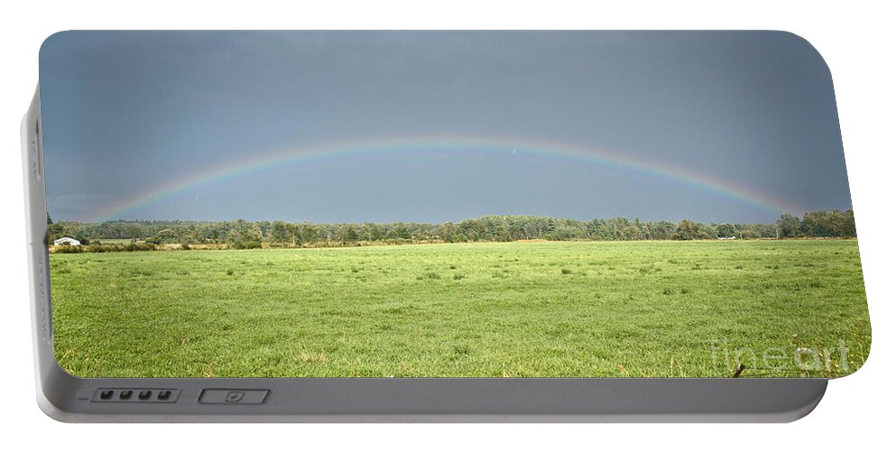 Rainbow Portable Battery Charger featuring the photograph Arc-En-Ciel by Cheryl Baxter