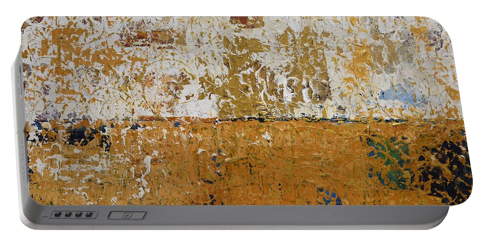 Landscape Portable Battery Charger featuring the painting Architectural Elements by Linda Bailey