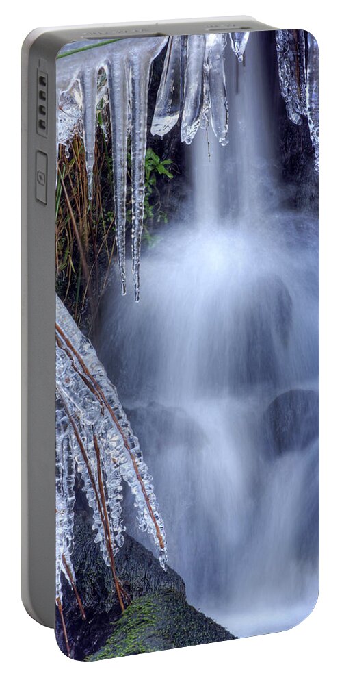Ice Portable Battery Charger featuring the photograph Artistry In Ice 23 by David Birchall