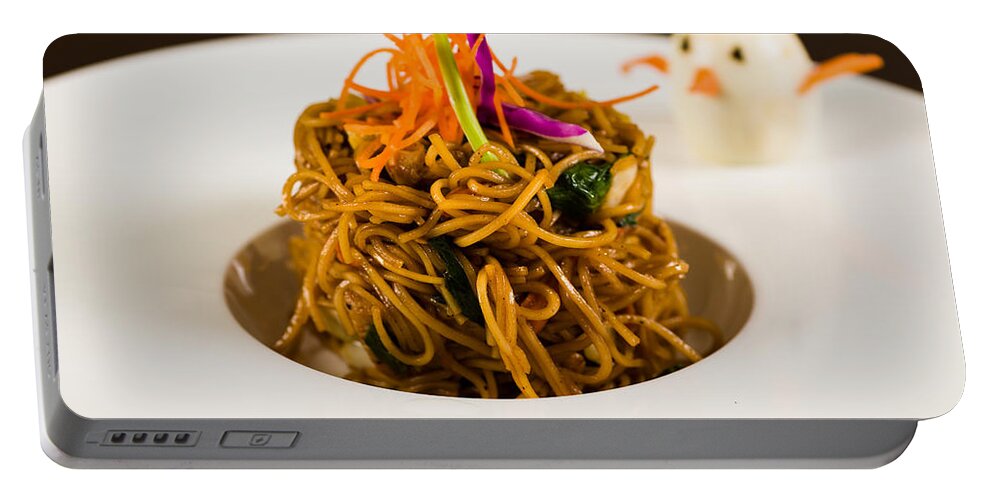 Asian Portable Battery Charger featuring the photograph Asian Noodles by Raul Rodriguez