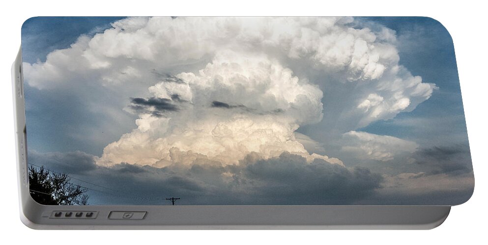 Thunderstorm Portable Battery Charger featuring the photograph Atomic Cumulus by Marcus Hustedde