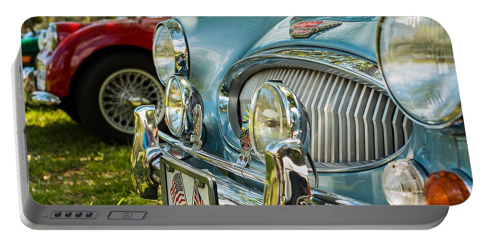 1960s Portable Battery Charger featuring the photograph Austin Healey by Raul Rodriguez